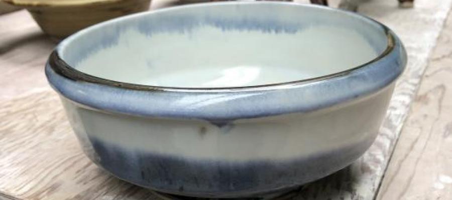 Black and White Serving Bowl